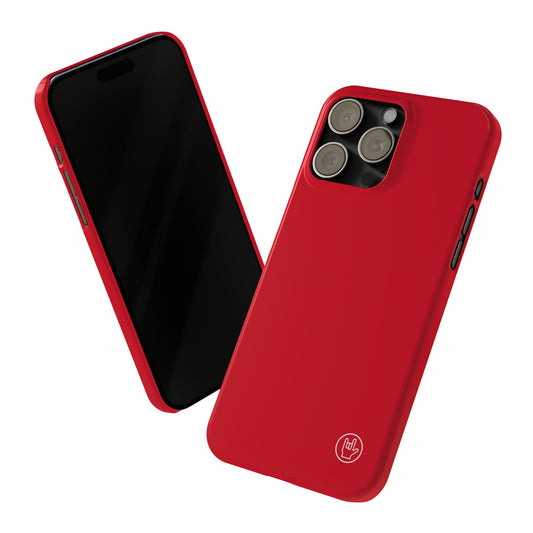 Red Phone Case - Solid Color Phone Case - Premium Slim Phone Case