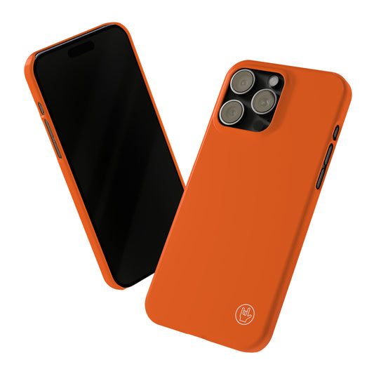 Orange Phone Case - Solid Color Phone Case - Premium Slim Cases for iPhone and Samsung