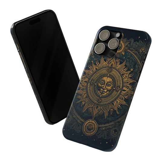 Slim Sun Mandala Phone Case - Premium Phone Case for iPhone